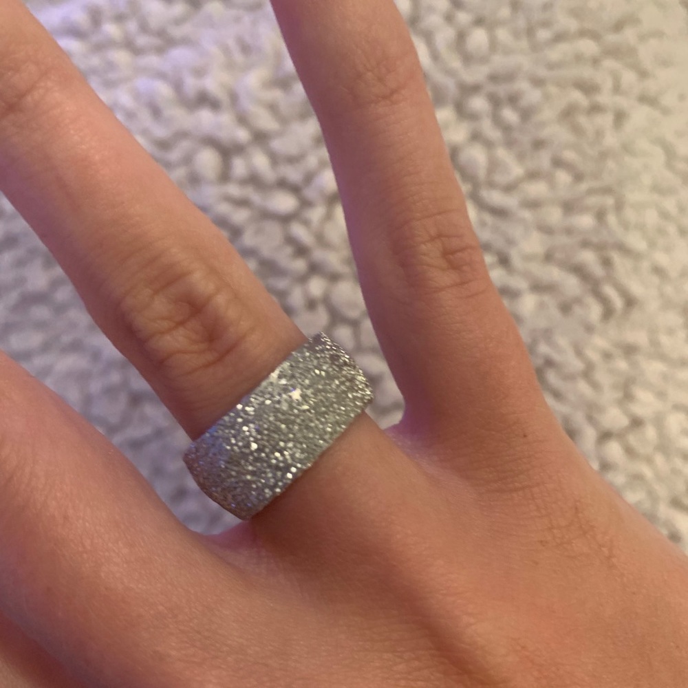 Silver Sparkly Ring size 6